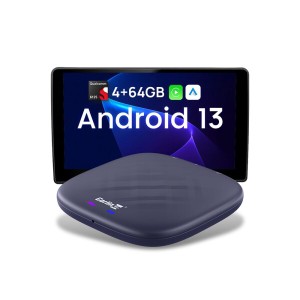 CarlinKit Tbox Plus Android13.0システム 4+64GB ワイヤレスCarPlay/Android Autoアダプター Youtube等の動画視聴可能 TF/SIMカード対応