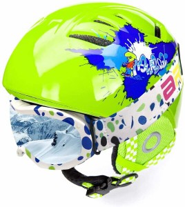 キッズスキーヘルメット、幼児キッズスキースノーボードスノースポーツヘルメット小型サイズ年齢2〜6歳