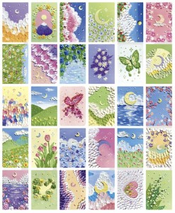 ［ドナリー］おしゃれで可愛い ポストカード 30枚セット はがきサイズ 北欧 韓国 海外 インテリア 雑貨 ミニポスター (風景)