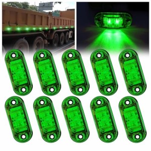 Ygmylandbb マーカーランプ トラック用品 led サイドマーカー ２LED 車幅灯 路肩灯 リアサイドライト 高輝度 12V/24V 防水 軽トラ/バス/