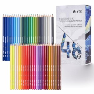 Arrtx 色鉛筆 油性色鉛筆 ソフト芯 高純度 高級色鉛筆 大人の塗り絵 スケッチ イラスト 落書き 手帳 ノード子供用 プロ、初心者、子供に