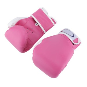 キッズボクシンググローブ、家庭用トレーニング用キッズ用ソフトトレーニングボクシンググローブ(ピンク)