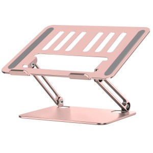 Miady ノートパソコンスタンド PCスタンド タブレットスタンド iPadスタンド 折りたたみ式 滑り止め アルミ合金製 高さ/角度調整可能 軽