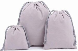 (Canvas Cotton) キャンバスコットンリネンバッグ 綿 巾着袋 グリーン 無地 特大 サイズ 木綿製 大きい 収納 L XL 3Lダストド・ロースト
