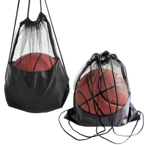 DFsucces ボールバッグ 2個セット バスケット ポーチバッグ 耐久性 軽量 折りたたみ式 野球 テニス ラグビー リュック 携帯便利 多機能 