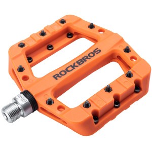 ROCKBROS(ロックブロス)自転車 ペダル フラットペダル 軽量 mtb ペダル ロードバイク ナイロン繊維 大面積 滑り止め bmx 9/16" 左右セッ