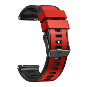 (XYTYJQ) for 腕時計バンド 18mm 20mm 22mm 時計ベルト 2層カラーシリコン製腕時計バンド 防水ベルト 運動腕時計替えベルト （ス工具が要
