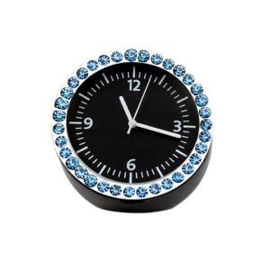 Idaii 車用 時計 車内時計 置き時計 ブルー柄