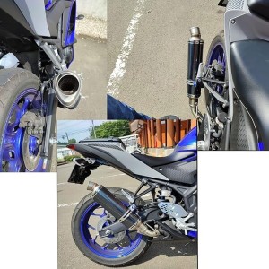 モーター関東 スリップオンマフラーKAWASAKI Ninja300 250 Z250 年式2008-2017用 サイレンサー 排気パイプ バンド 中間パイプ付属