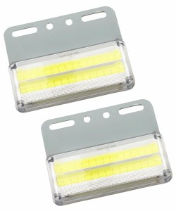 HTharros サイドマーカー 24v トラック用 led ダウンライト マーカー 高輝度 COB LED ランプ 車幅灯 車側灯 2個セット （ホワイト）