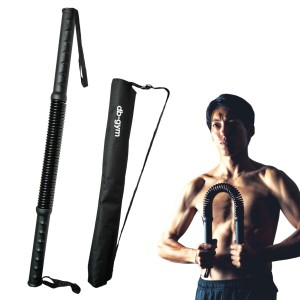 db-gym アームバー 柔道整復師監修 専用ショルダーバッグ付き 25〜80kg対応 筋トレ 上半身 胸筋 背筋 腕筋 二の腕 エキスパンダー 3段階(