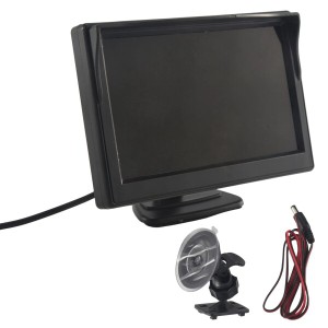 Ahvqevn 5インチ 800X480 TFT LCD HD スクリーンモニター デュアル取り付けブラケット付き 車のバックアップカメラ/リアビュー/DVD/メデ