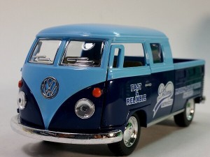 KiNSMART フォルクス・ワーゲン ワーゲンバス ピックアップ デリバリー 1/34　1963 VW Bus Double Cab Pickup Delivery　 (ライトブルー)