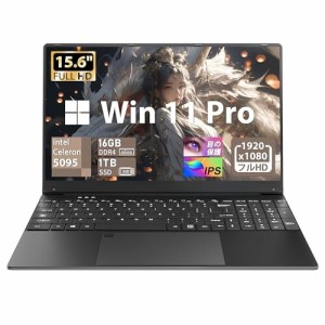 ノートパソコン15.6インチ FHD IPS画面 高速Celeron N5095(2.0-2.９Ghz)DDR4 16G RAM:960GB SSD 1920×1080FHDディスプ マウス付属 初期