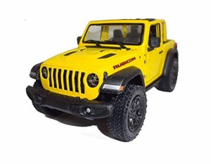 Kinsmart 2018 Jeep Wrangler Rubicon イエロー トップなし　ジープ・ラングラー