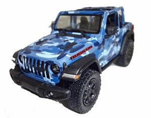 Kinsmart 2018 Jeep Wrangler Rubicon ブルーカモフラージュ（迷彩緑） トップなし　ジープ・ラングラー