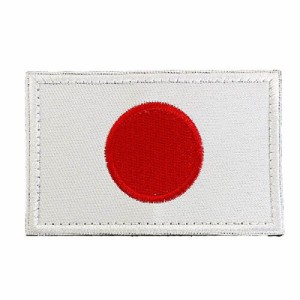 SHENKEL 日本 国旗 日の丸 パッチ ワッペン ベルクロ付き 80x50mm JAPAN