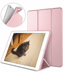 Uliking iPad Mini 4 ケース 超薄型 超軽量 TPU ソフト PUレザー スマートカバー 三つ折り スタンド機能 キズ防止 指紋防止 (オート スリ