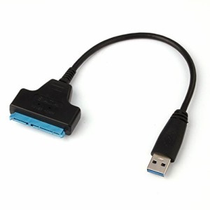 zmart USB 3.0 SATA 2.5インチ HDD SSD アダプタ 25cm スーパースピード SATA 22ピン ハードディスク ドライバー SSD アダプター ケーブ