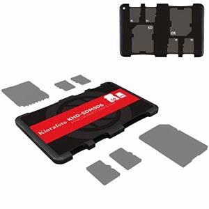 Kiorafoto 6スロット SD MicroSD メモリーカードケース クレジットカードサイズ カード 収納