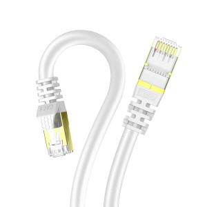 0.5m Veetop LANケーブル CAT8 超高速 40Gbps 2000MHz SFTP 26awg 多重シールド RJ45 コネクタ 爪折れ防止 防水 難燃 パソコン ルーター 