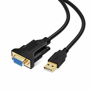 Rs232c usb 変換, CableCreation USB to RS232 アダプタ USB 2.0（オス）- RS232 （メス） DB9ピン シリアル変換ケーブル Windows 10 / 8