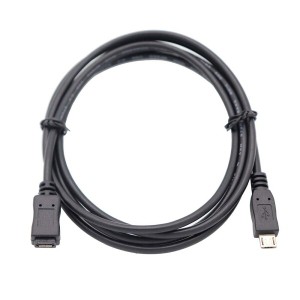 ViViSunMicro USB2.0延長ケーブル ５ピン micro-B オス-メス ５芯線 データ転送&充電対 OTG(ホスト機能)延長対応 (0.5m)