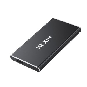 KEXIN 外付けSSD 500GB USB3.1(Gen2) 超小型 超高速 ポータブルSSD PS4(メーカー動作確認済) 転送速度(最大)550MB/s 超ミニ 2本ケーブル