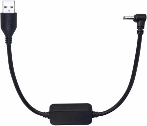 SinLoon 5v 12v usb 昇圧 USB(Aタイプ)オス→DCジャックオスLタイプ電源供給ケーブル(外径3.5mm内径1.35mm)黒30cmカメラ/タブレット/ Blu