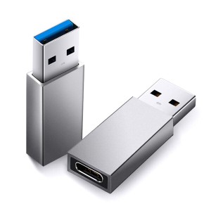 Type C(メス) to USB(オス) 変換アダプタ 充電ケーブル変換アダプター Deear 変換コネクタ 5Gbps高速データ転送 スマホ パソコン等対応 2