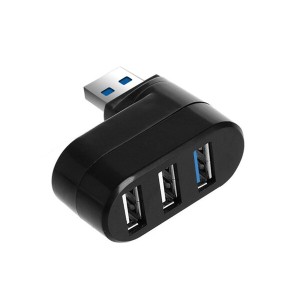 YFFSFDC USBハブ 3ポート USB3.0＋USB2.0コンボハブ バスパワー 回転可能usbハブ USBポート拡張 高速ハブ 軽量 コンパクト 携帯便利 (ブ