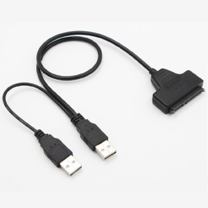 Homefunny SATA-USB 2.0 変換アダプタ 2.5インチ SSD/HDD SATA to USB ケーブル 50cm 簡単取付