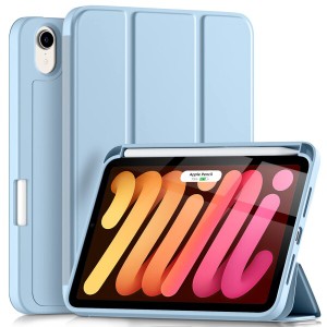 Maledan iPad Mini6 ケース 2021 iPad ケース 8.3インチ 軽量 耐衝撃 ペンシル収納 ワイヤレス充電機能 TPU素材 シルク手触り オートスリ