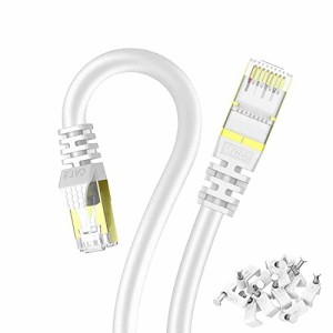 20m LANケーブル CAT8 カテゴリ-8 Veetop 超高速 難燃性 耐候性 40GBASE-T 2000MHz SFTP 26awg 金メッキ RJ45 有線けーぶる パソコン PS3