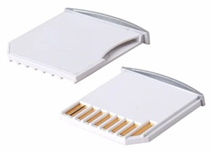 オーディオファン microSD変換アダプター microSD to SD 長さ24mm 2点セット SDスロットが20mm以上の場合はお使い頂けません