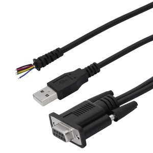 SinLoon USB 2.0A オス〜DB9 ピン メス データ ケーブル 1対2 DB9〜USB ケーブル DB9ホール シリアル データ ケーブル