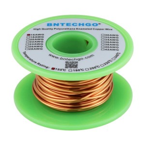 16 AWG マグネットワイヤー エナメル銅ワイヤー エナメル マグネット巻線 4オンス 直径0.0492インチ ナチュラル