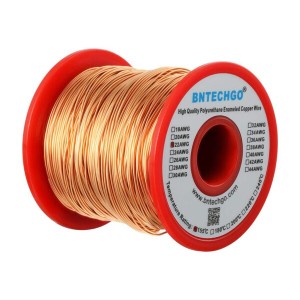 22 AWG マグネットワイヤー エナメル銅ワイヤー エナメル マグネット巻線 1.0ポンド 直径0.0256インチ ナチュラル