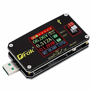 DROK USB降圧昇圧電圧コンバーター DC 3.5-15V から DC 0.6-30V 2A 15W 昇圧モジュール 5V 9V 12V 24V デジタルディスプレイ付き CC電源