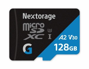 Nextorage ネクストレージ 国内メーカー 128GB microSDXC UHS-I U3 V30 A2 メモリーカード Gシリーズ Switch(スイッチ)動作検証済み SDア