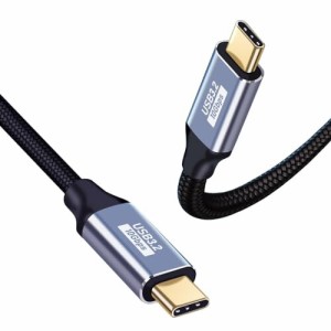 USB-C & USB-C ケーブル 3M Type-c ケーブル USB3.1 Gen2(10Gbps) PD対応 100W/5A急速充電 4K/60Hz映像出力 超高耐久ナイロン タイプc ケ