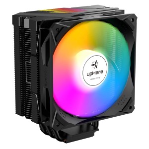 upHere CPUクーラーサイドフロー型 LGA1700対応 高性能 ARGB PWMファン採用 AURA Sync同期 5V 3PIN ARGB/Auto RGB ヒットパイプ６本 AM4