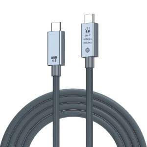 USB4 ケーブル 0.5m Thunderbolt 4 対応 LpoieJunE-Marker搭載 USB 3.2 /2.0など下位互換サンダーボルト4 ケーブル Xperia/Galaxy/Sharp/