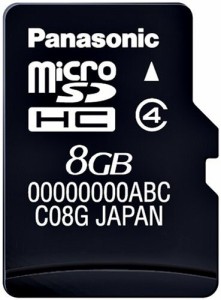 パナソニック microSDHCカード 8GB RP-SM08GBJ1K