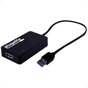 Plugable USBディスプレイアダプタ USB3.0 HDMI 変換アダプタ 4K@30Hz 2K 1080p 対応 USBグラフィック変換 DisplayLink チップ…