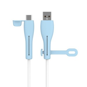 充電ケーブル プロテクター 保護カバー 適用 Android USB-A to Type C ケーブル KONXISA ケーブルプロテクタ ー シリコン製 断線防止 デ