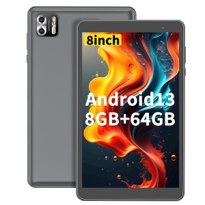 PRITOM B8 タブレット 8インチ Wifiモデル 8GB+64GB+528GB拡張可能 アンドロイドタブレット 8コアCPU MicroSDカード拡張可能 フィルム付