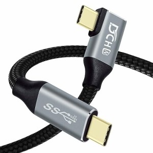 DCHAV USBC USBC ケーブル 0.5m L字 PD 100W 20V 5A 超急速充電 4K 60Hz 映像出力 USB3.1 Gen2 10Gbps 高速データ転送 USB Type-C ケーブ