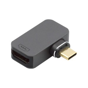 NFHK 磁気角度付きタイプ USB-C タイプC - HDMI HDTVモニター変換アダプター 4K 2K 60hz タブレット&電話&ノートパソコン用