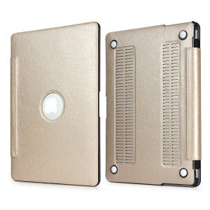 MacBookケース Kirlor マックブックカバー Air/Pro/Retina/11/12/13/15インチ 全機種対応 シルク質感（Mac Pro 13 Ritina適用/ゴールド）